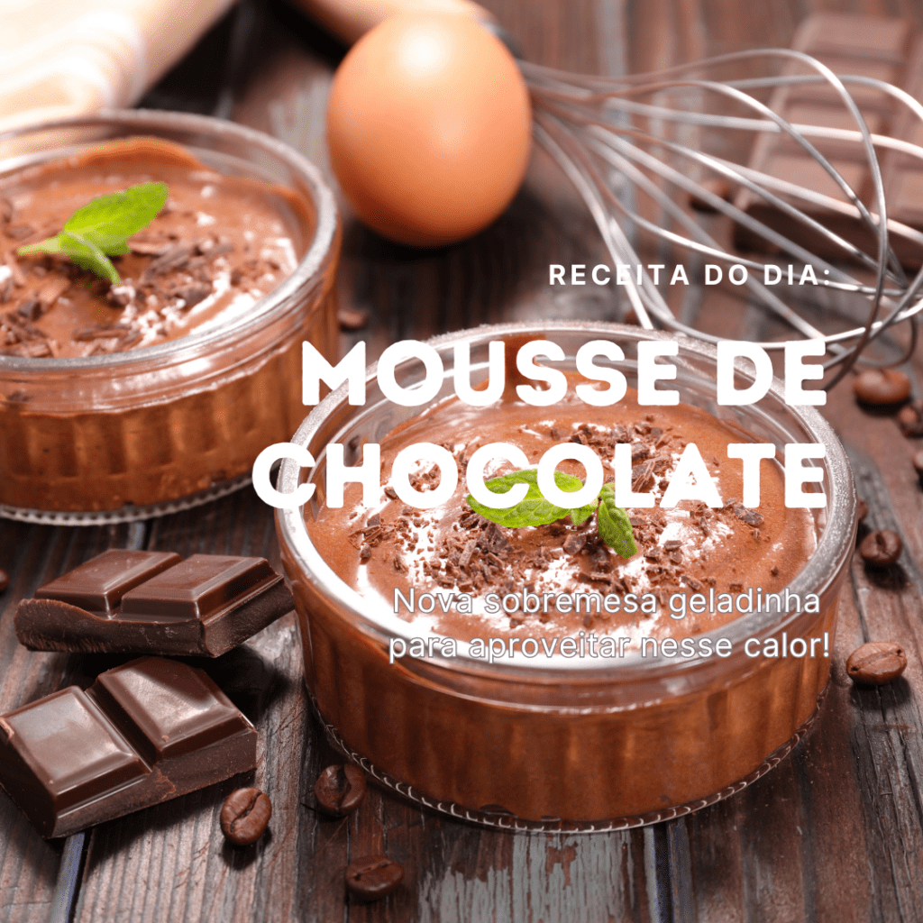 Mousse de Chocolate Cremosa com Apenas 3 Ingredientes!