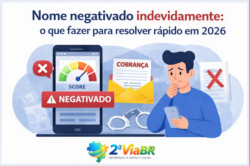 Nome negativado indevidamente: o que fazer para resolver rápido em 2026