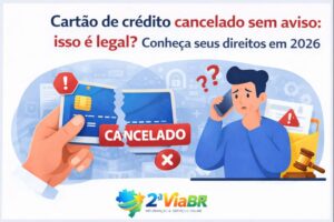 Cartão de crédito cancelado sem aviso: isso é legal? Conheça seus direitos em 2026