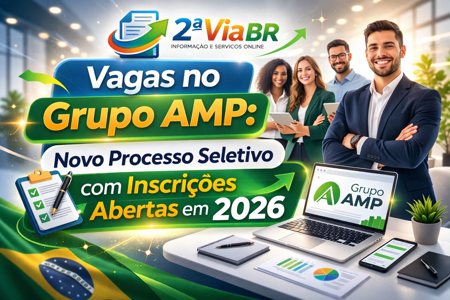 Vagas no Grupo AMP: Novo Processo Seletivo com Inscrições Abertas em 2026