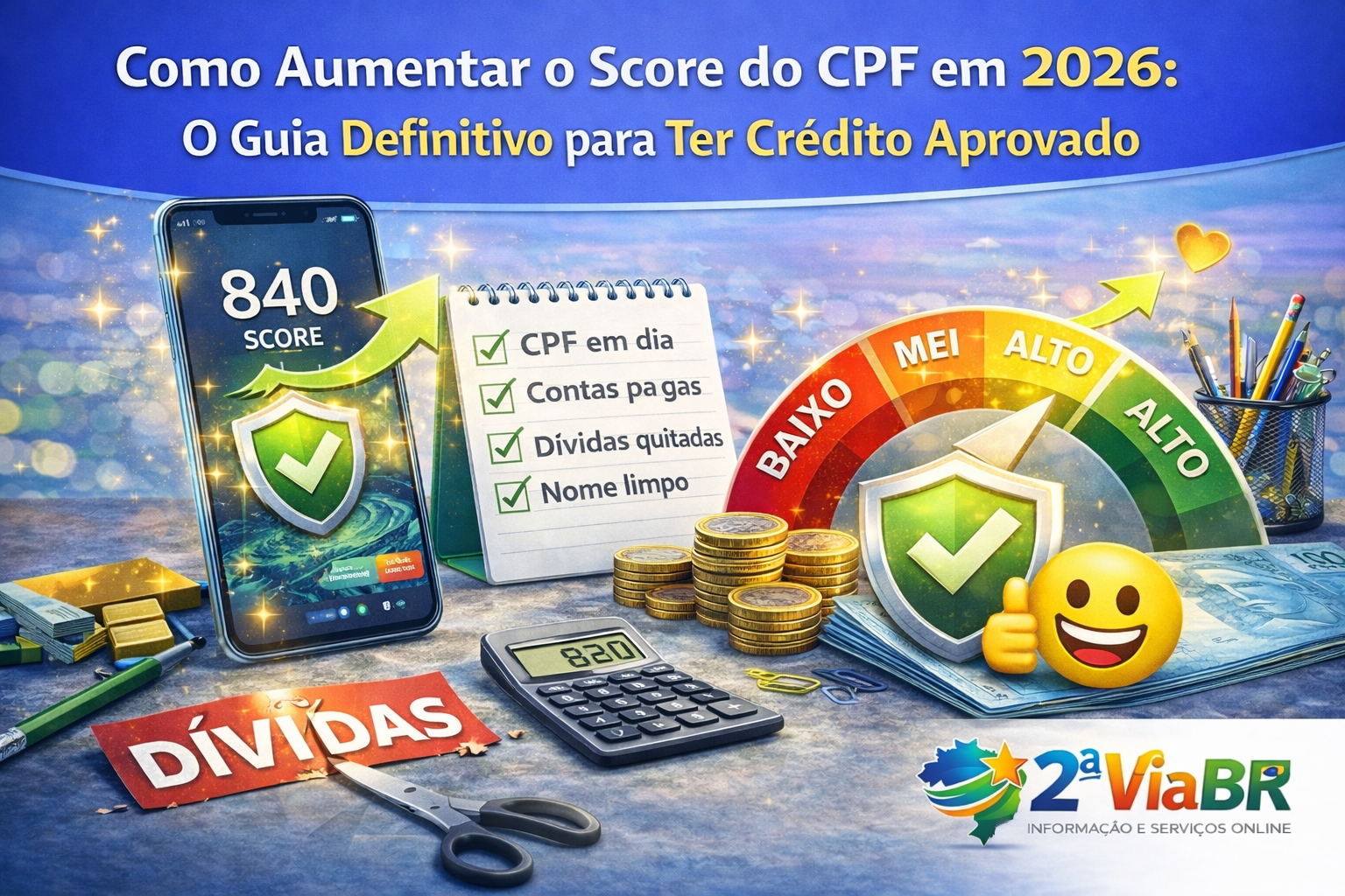 Como Aumentar o Score do CPF em 2026: O Guia Definitivo para Ter Crédito Aprovado