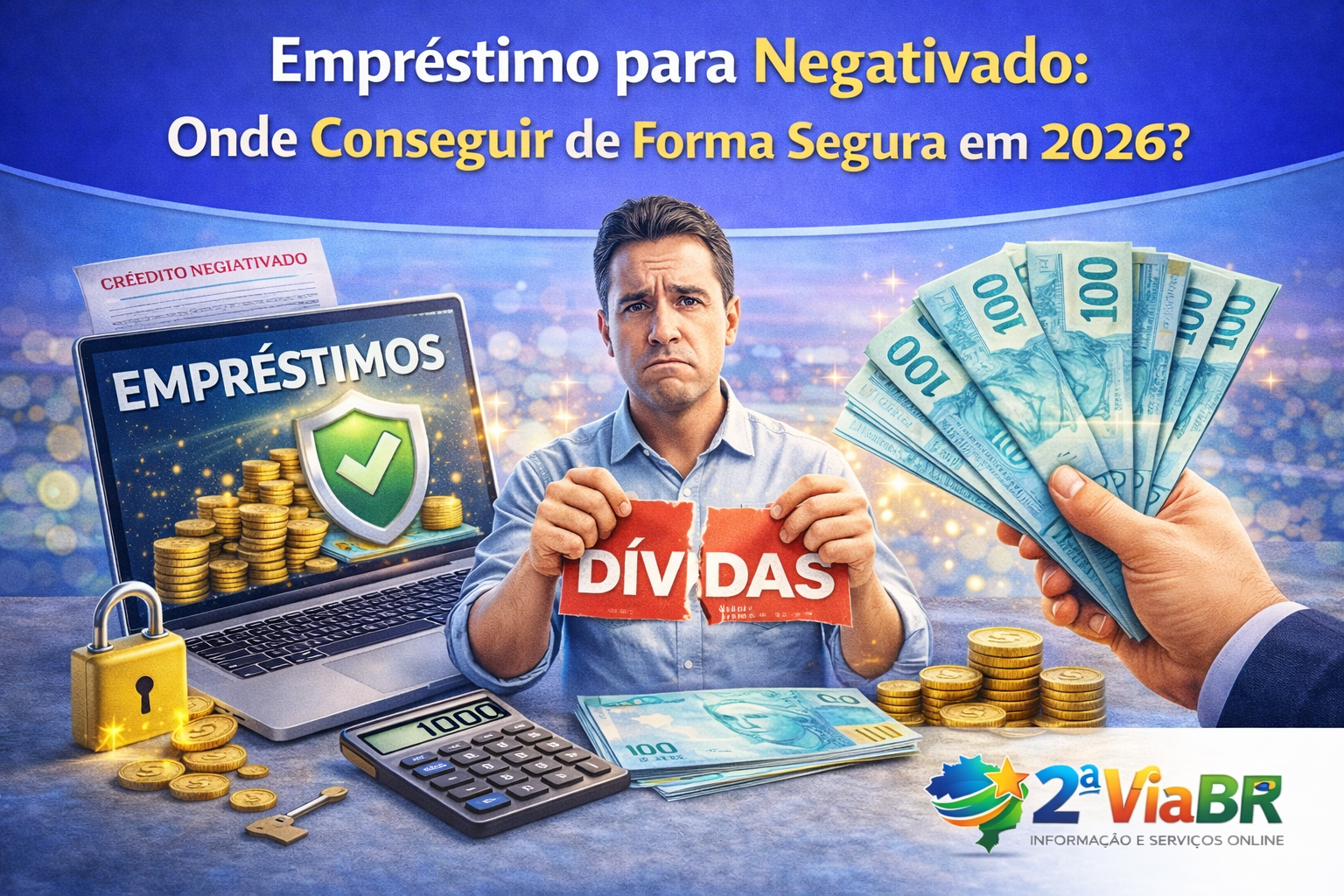 Empréstimo para Negativado: Onde Conseguir de Forma Segura em 2026?