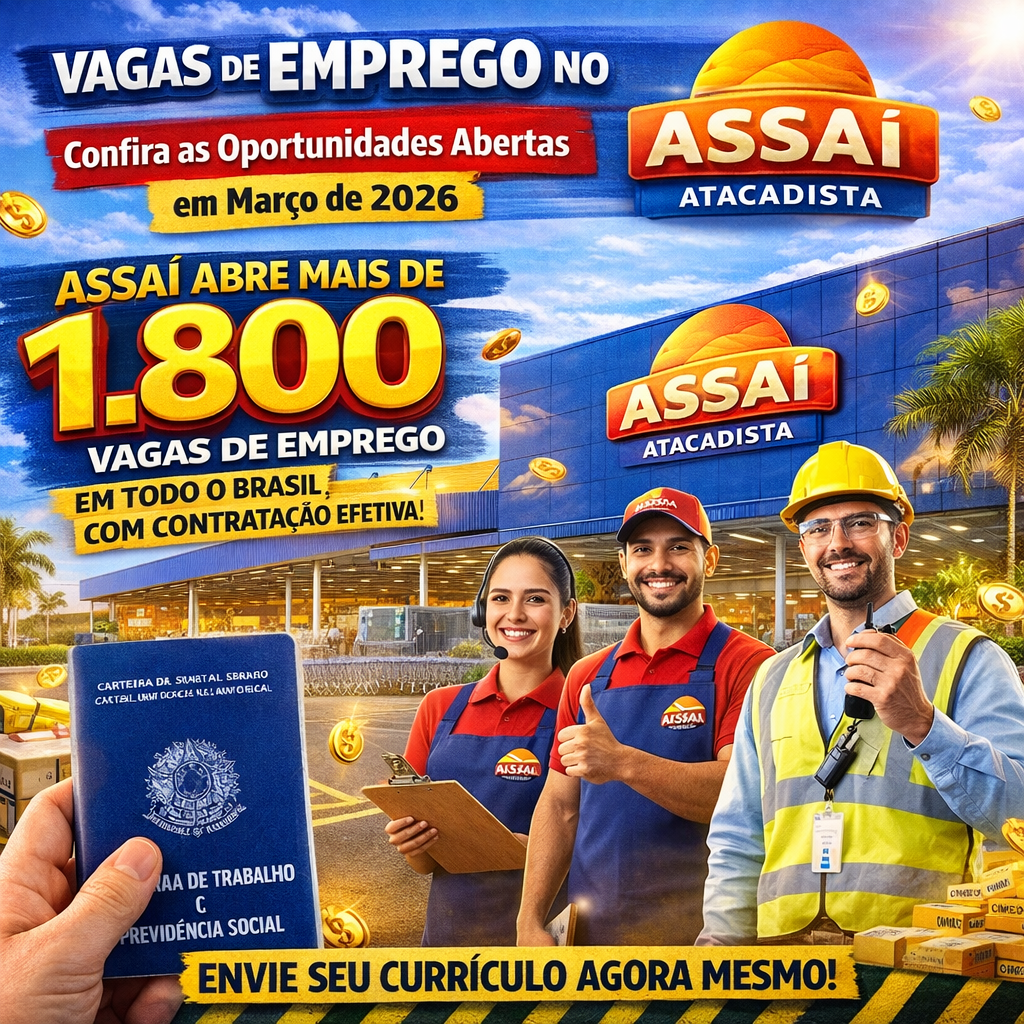 Assaí Abre Mais de 1.800 Vagas de Emprego: Confira as Oportunidades Abertas