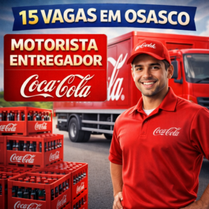 Vaga de Motorista Entregador em Osasco: 15 Postos na Randstad (Coca-Cola FEMSA)