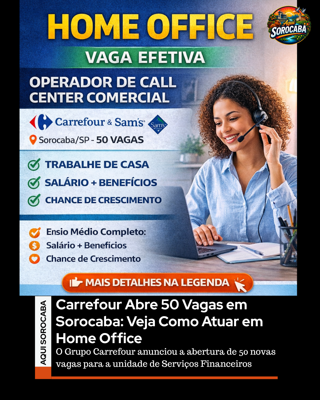 Carrefour Abre 50 Vagas em Sorocaba: Veja Como Atuar em Home Office
