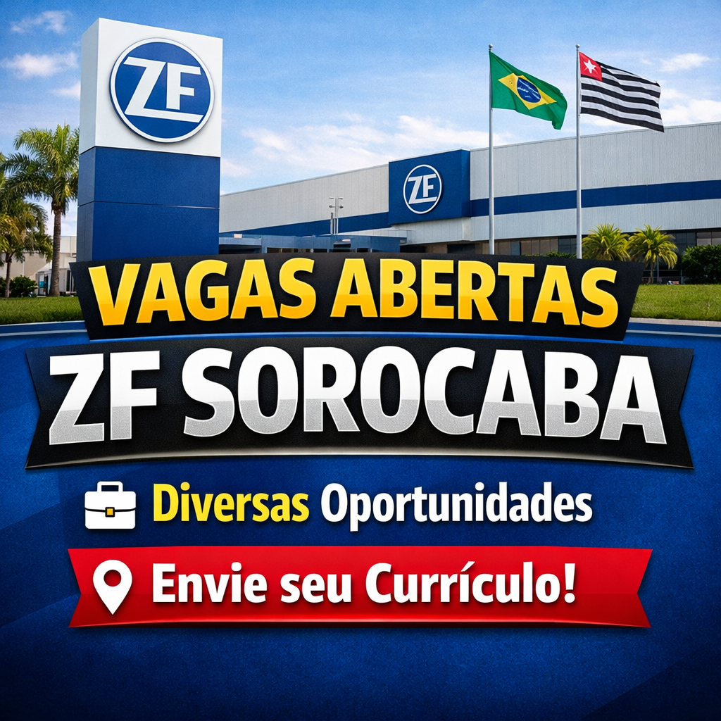 ZF abre vagas de emprego em Sorocaba e Itu em abril; veja como se candidatar