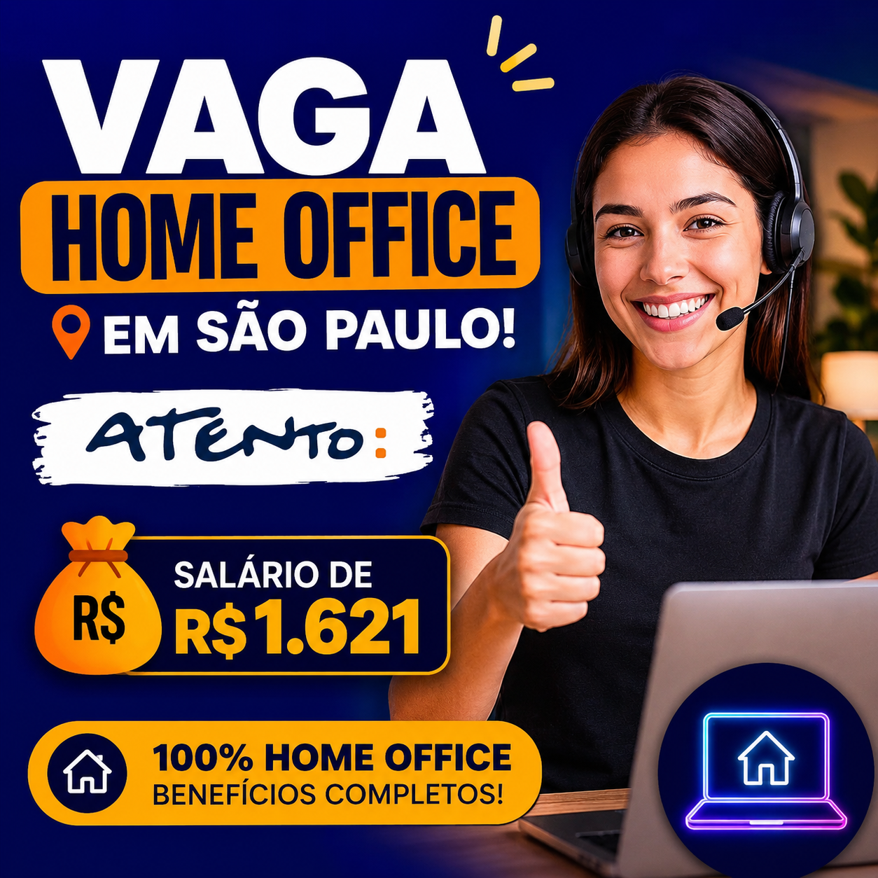 VAGA HOME OFFICE EM SÃO PAULO