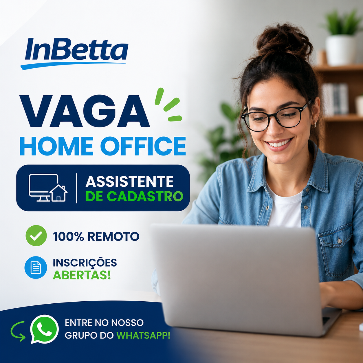 Vaga de Atendimento Home Office na InBetta: Inscrições Abertas para Assistente de Cadastro 100% Remoto
