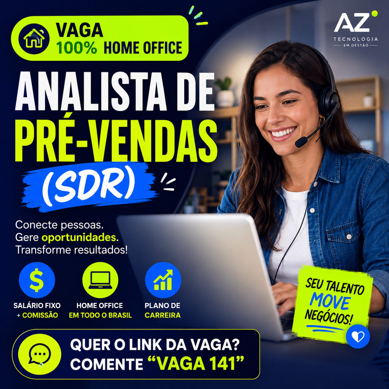 Vaga Home Office de Analista de Pré-Vendas (SDR) na Trentini Previdência