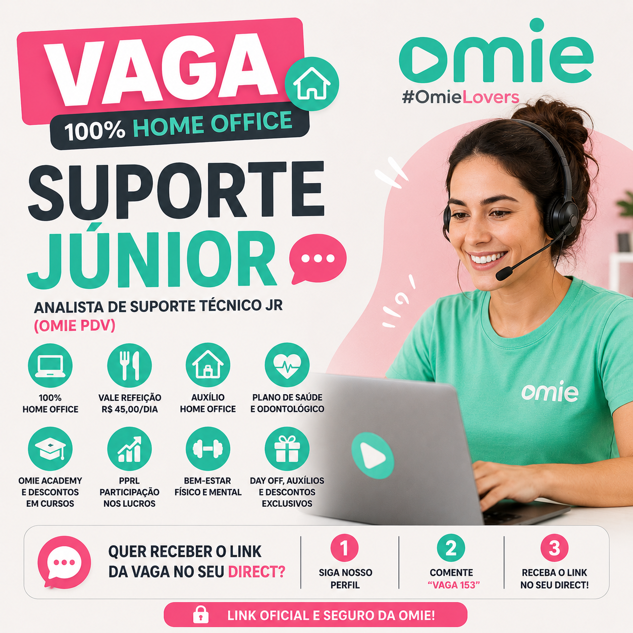 Vaga Home Office: Analista de Suporte Técnico JR (Omie PDV) 100% Remoto na Omie