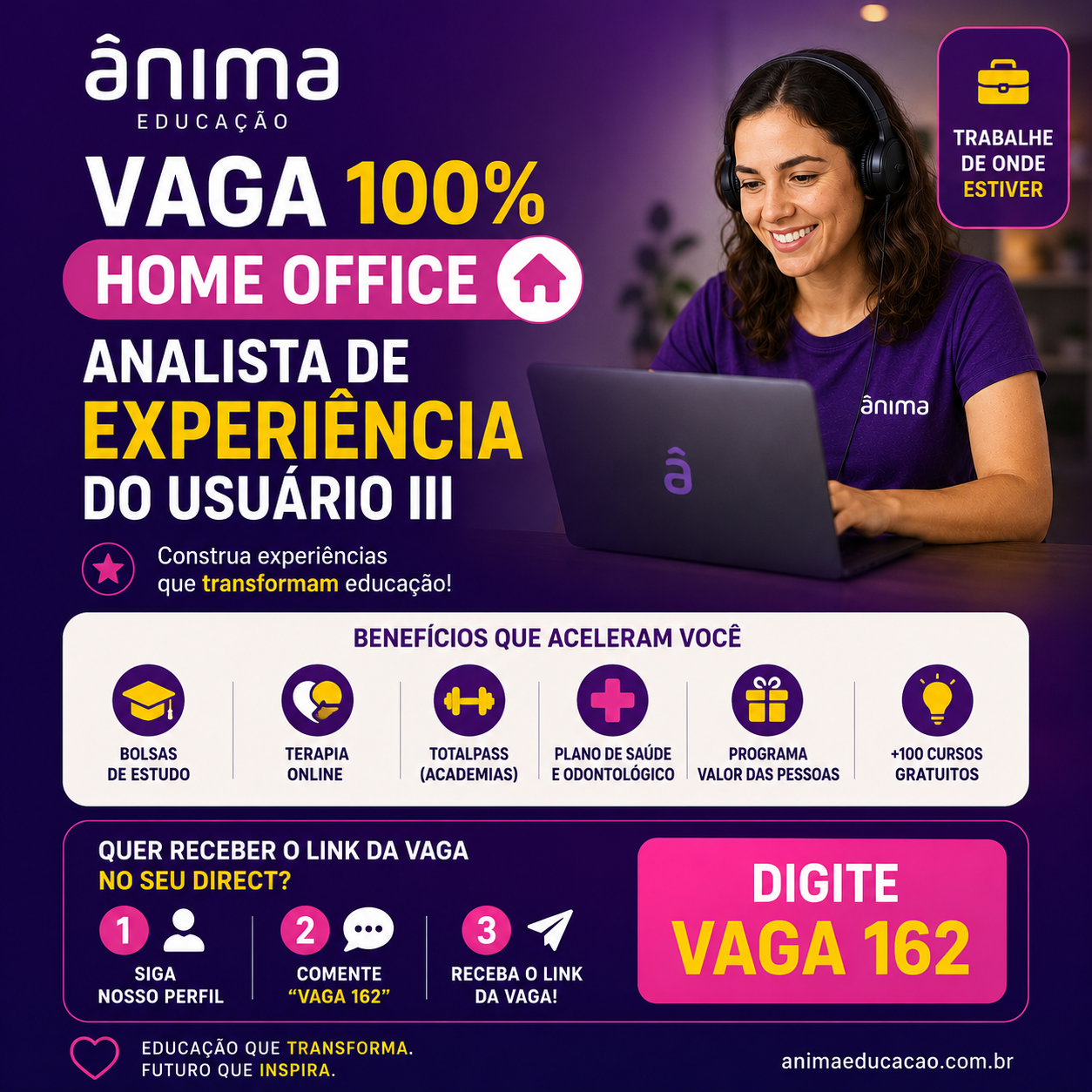 Vaga Home Office: Analista de Experiência do Usuário III