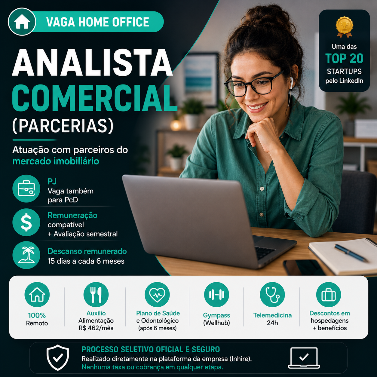 Vaga Home Office: Analista Comercial