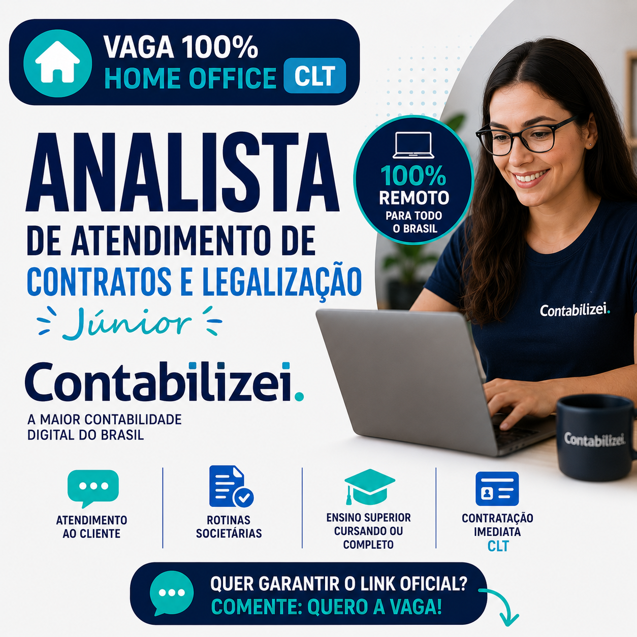 Operador De Atendimento - Home Office - São Paulo REPONTO GENTE E GESTÃO São Paulo - SP R$ 1.650,00 (Bruto mensal) PcD Home office 30 jun VAGA EMPRESA COMPARATIVO Ramo da empresa: Empresa do segmento financeiro e varejista, focada em soluções de crédito, pagamentos e excelência no atendimento ao cliente. Modelo de Trabalho: Home Office Jornada de Trabalho: Escala 6x1 Horário das 14h20 às 20h40 Com intervalo e pausas previstas conforme a jornada Principais Atividades: Realizar atendimento aos clientes por voz, com comunicação humanizada, empática e foco em soluções personalizadas; Identificar oportunidades e ofertar produtos e serviços financeiros de forma consultiva e dinâmica, contribuindo para a fidelização dos clientes; Atuar com foco em metas e resultados, buscando superar objetivos de vendas e garantir uma excelente experiência ao cliente; Esclarecer dúvidas, atender solicitações e solucionar demandas com agilidade, qualidade e excelência no atendimento; Proporcionar uma experiência positiva em cada contato, assegurando a satisfação e o relacionamento com o cliente. Requisitos: Ensino Médio completo; Experiência anterior com atendimento ao cliente e/ou vendas; Boa comunicação verbal, perfil proativo e foco em resultados; Residir na cidade de São Paulo ou em cidades do interior localizadas em um raio de até 200 km da capital. Benefícios: -. Acesso aos cartões de crédito do grupo, sem anuidade -. Participação nos Lucros -. TotalPass -. Seguro de Vida com Auxílio Funeral -. Reembolso Ótica -. Assistência Médica e Odontológica -. Vale-Refeição -. Convênio Farmácia Número de vagas: 1 Tipo de contrato e Jornada: Efetivo – CLT - Período Integral Área Profissional: Operacional em Telemarketing - Telemarketing / Call Center Receptivo Exigências Escolaridade Mínima: Ensino Médio (2º Grau) Habilidades Capacidade de resolução de problemasComunicaçãoEmpatia e escuta ativa no atendimento ao clienteFoco em resultados e atingimento de metasHabilidade de negociação e argumentaçãoInteligência emocionalOrganização e gestão do tempo Habilitada para pessoa com deficiência Auditivade 41 a 55 dB - Surdez Moderadade 56 a 70 dB - Surdez Acentuadade 71 a 90 dB - Surdez SeveraAcima de 91 dB - Surdez ProfundaAnacusia Fala FísicaMonoparesiaMonoplegiaHemiparesiaHemiplegiaParaplegiaTriplegiaTetraplegiaAmputação ou ausência de membroMembros com deformidades congênitas ou adquiridasNanismoOstomiaParaparesiaTetraparesiaTriparesiaParalisia Cerebral MentalComunicaçãoCuidado pessoalHabilidade socialUtilização de recursos da comunidadeSaúde e segurançaHabilidade acadêmicaLazerTrabalho VisualVisão Subnormal ou Baixa VisãoCegueira Psicossocial Reabilitados Intelectual TEA - Transtornos do espectro autista https://www.infojobs.com.br/vaga-de-operador-atendimento-home-office-sao-paulo-em-sao-paulo__11595753.aspx